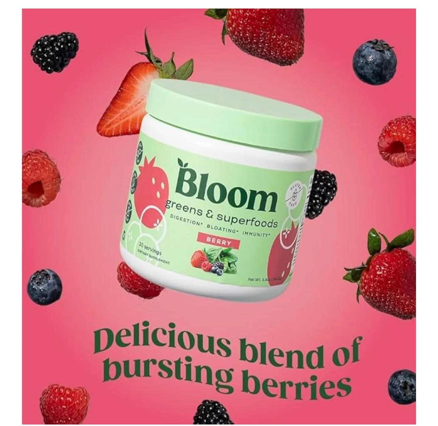 1 Bloom Greens & Superfoods - Strawberry Kiwi image indicator(5)