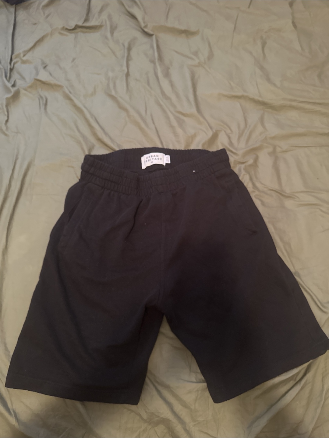 Urban Heritage Blank Black Shorts - Size M