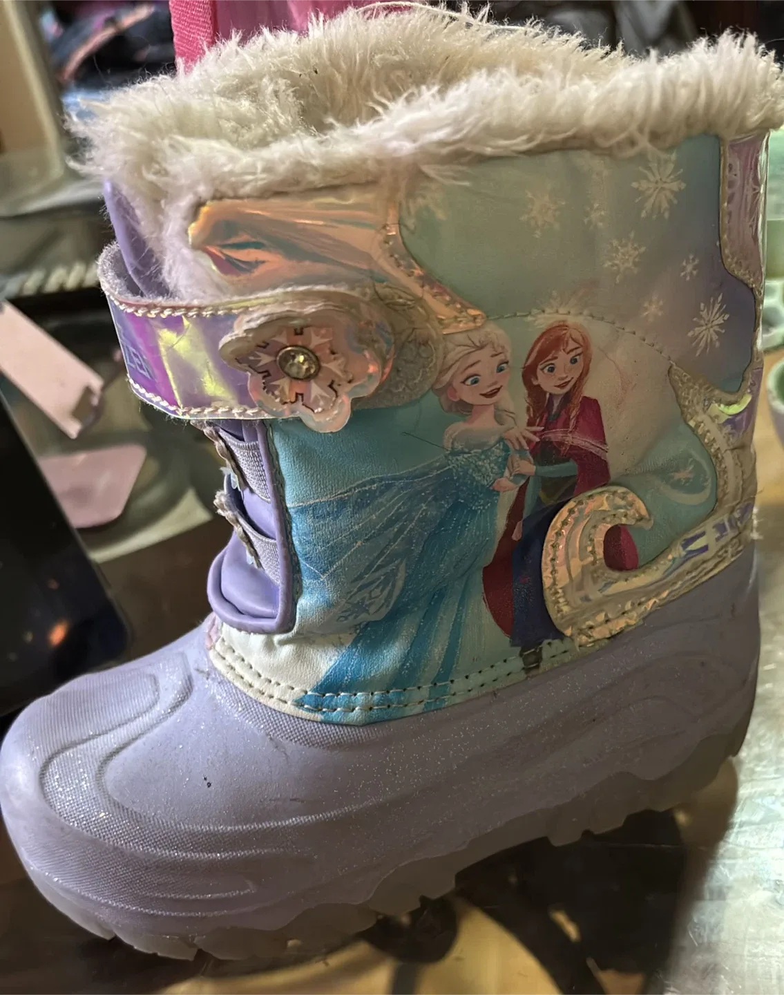 Frozen Kids Snow Boots size 12 thumbnail