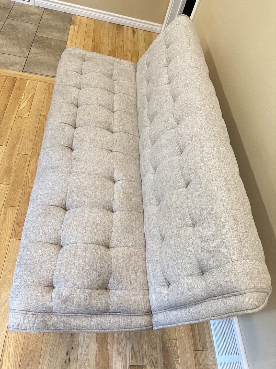 Modern Grey Futon Sofa Bed (CAN DELIVER) - photo 4