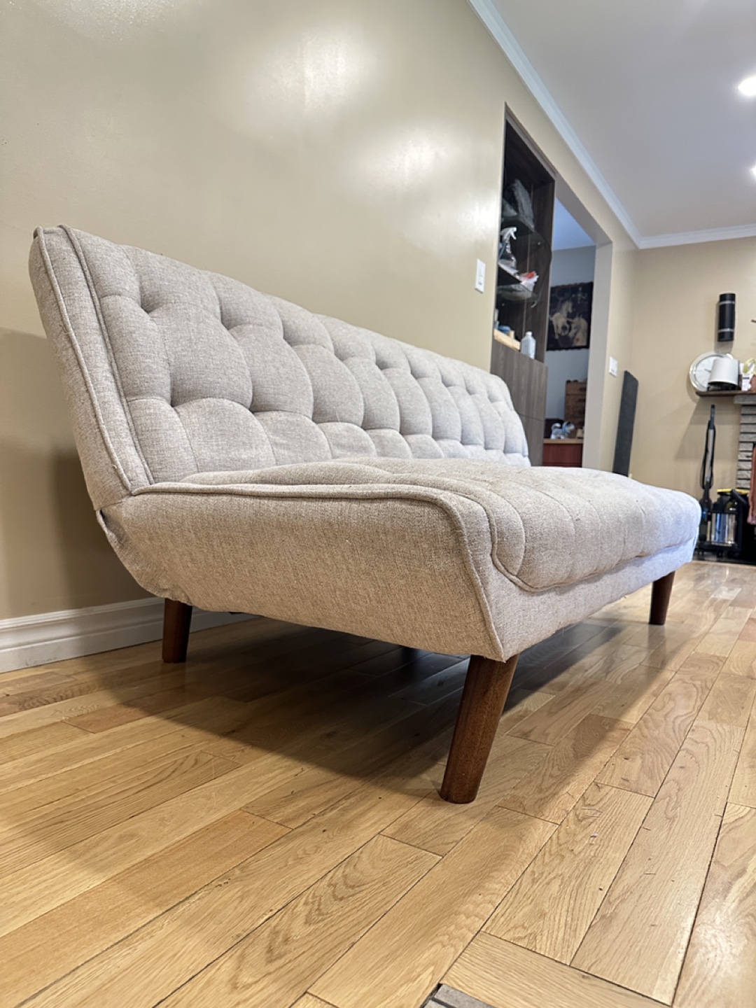 Modern Grey Futon Sofa Bed (CAN DELIVER) - photo 3