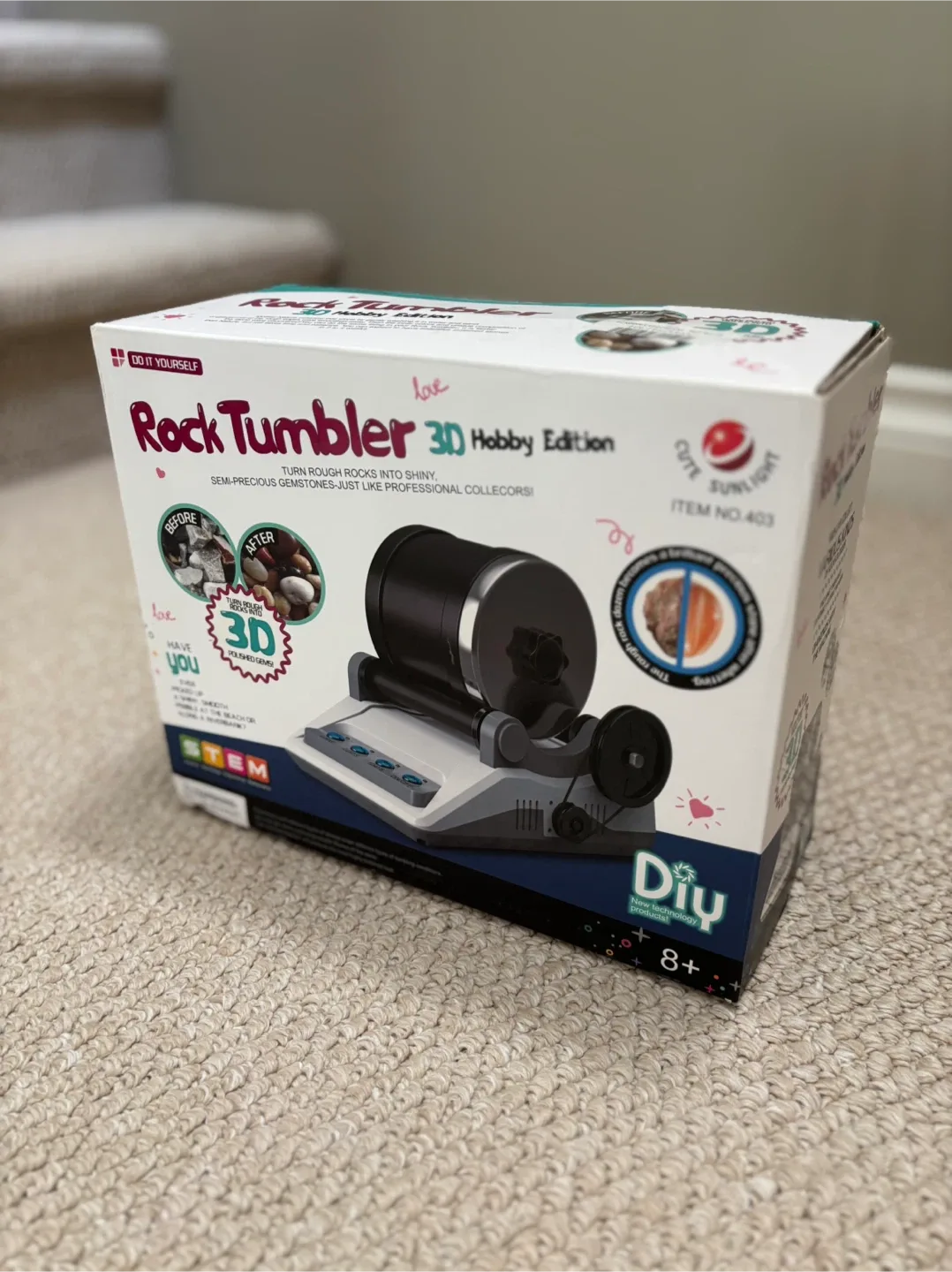 DIY Rock Tumbler - 3D Hobby Edition (BRAND NEW) image indicator(3)