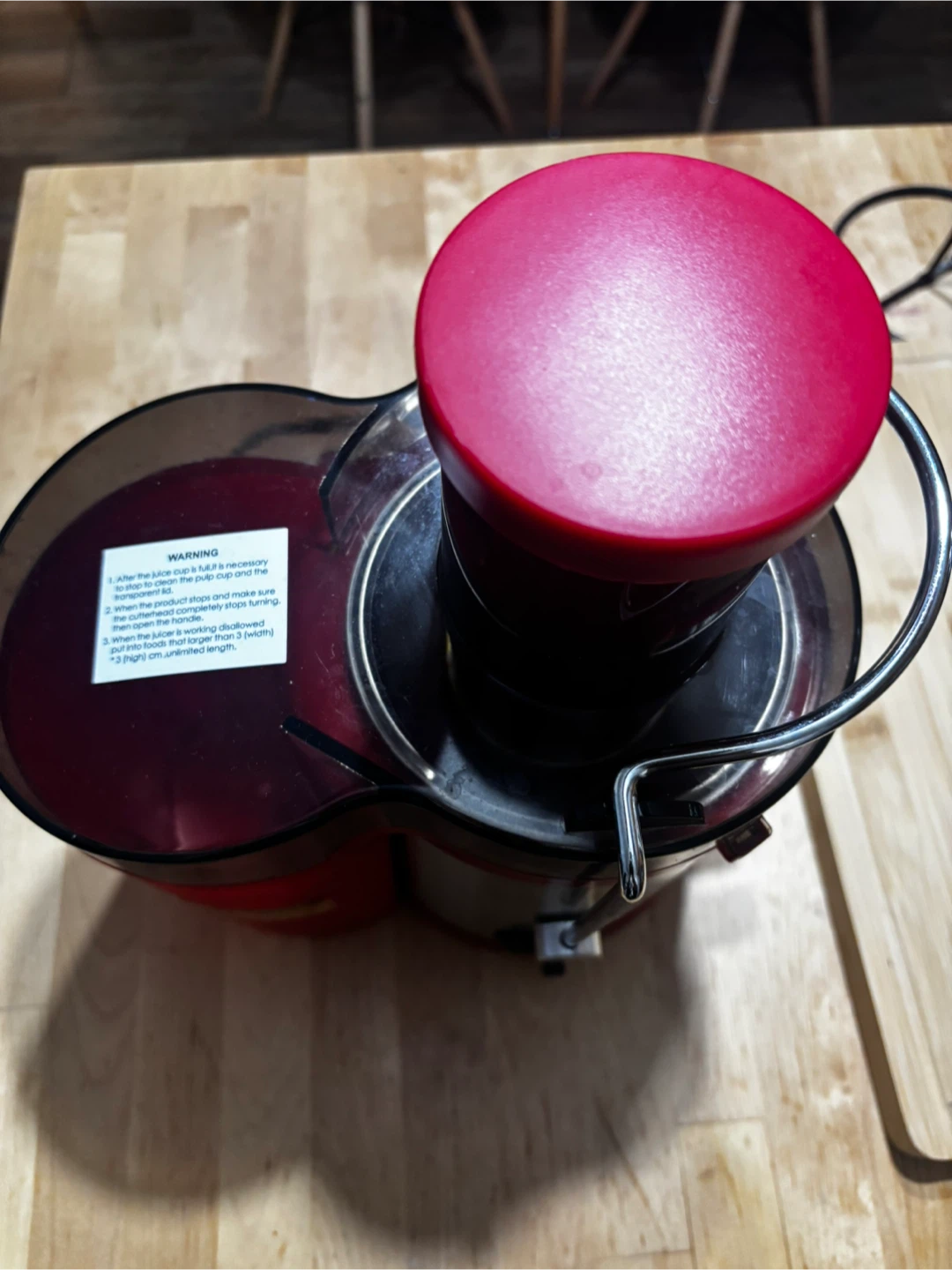 Qcen Juicer - Red and Silver - photo 2