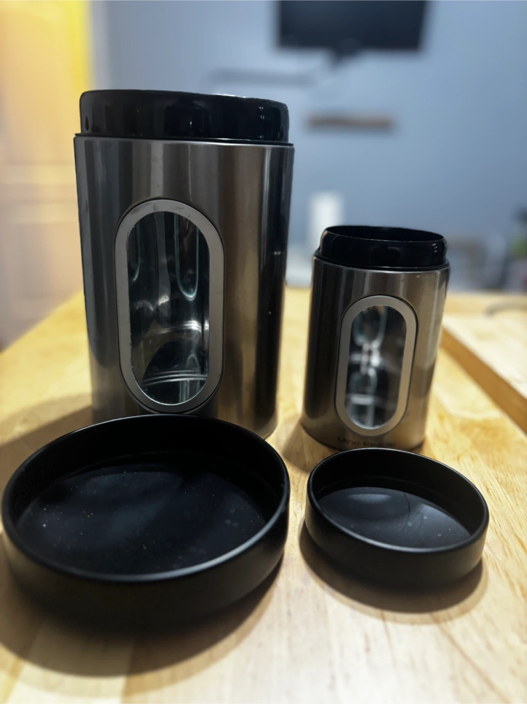 Mind Reader 2-Piece Silver Canister Set - photo 2