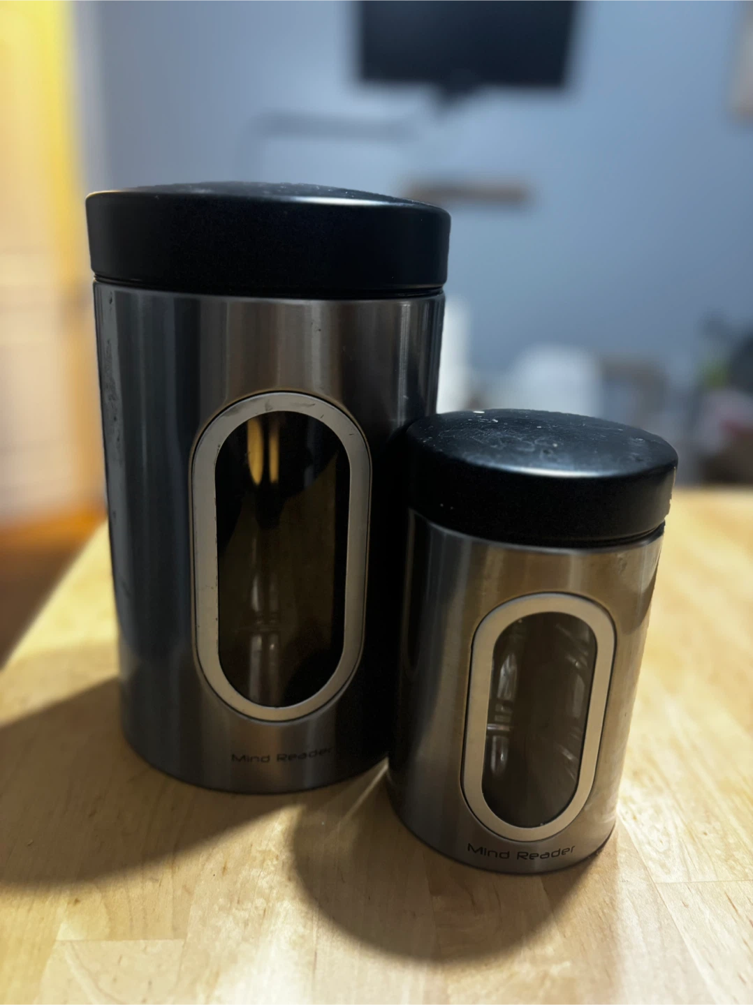 Mind Reader 2-Piece Silver Canister Set - photo 3