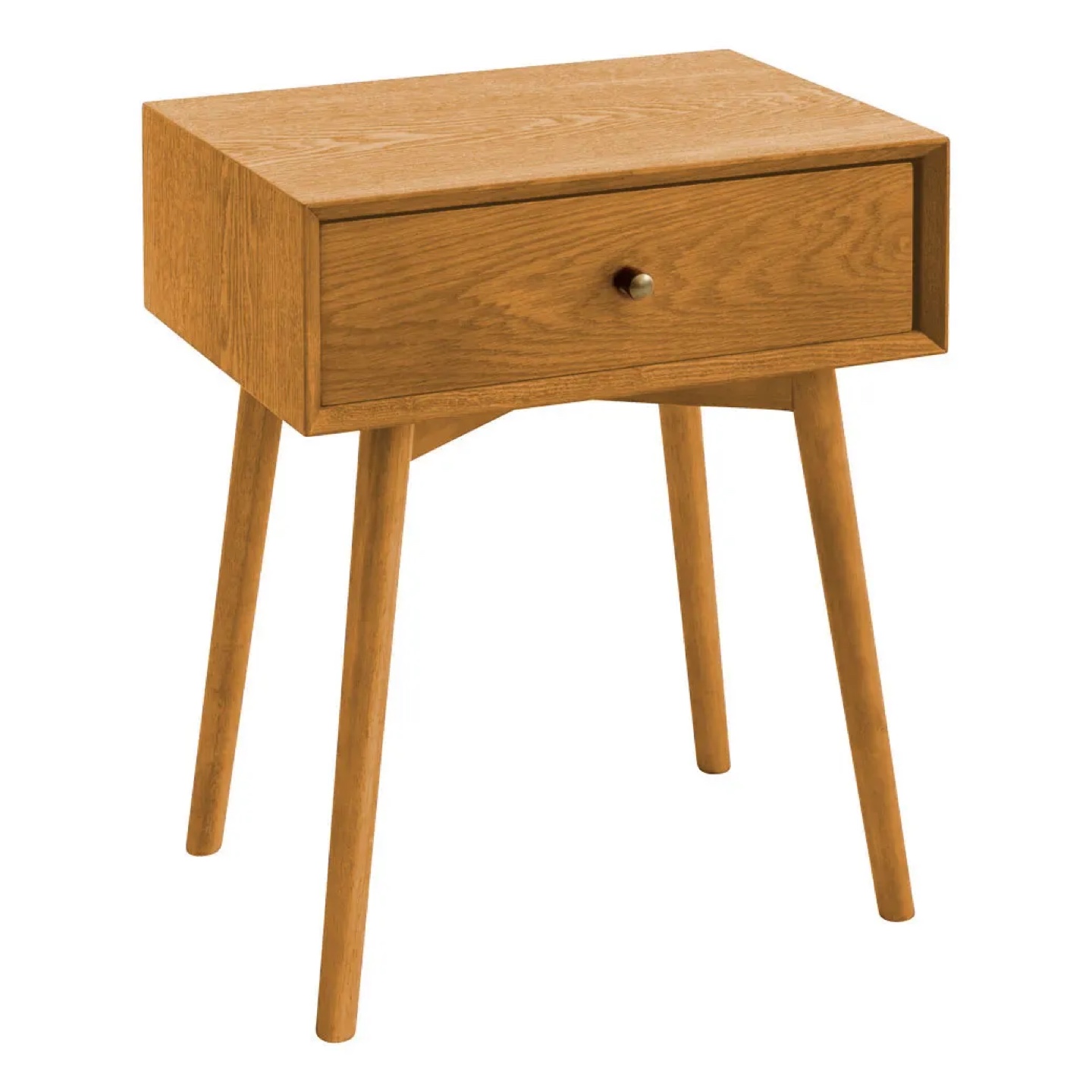 Wood Nightstand with Drawer