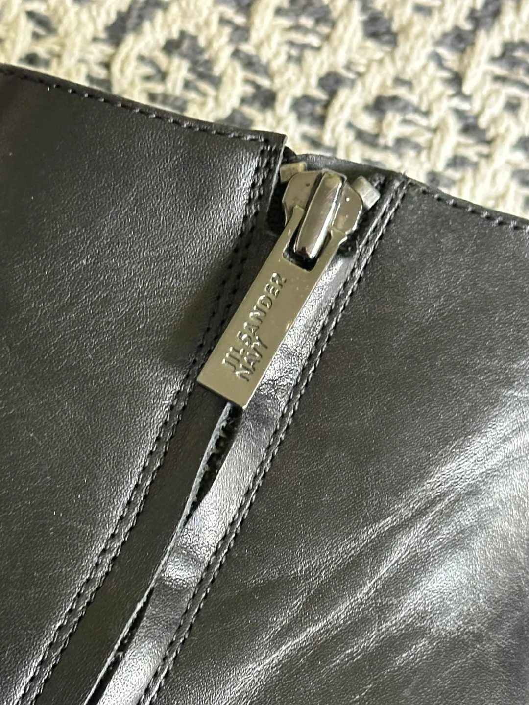 Jil Sander Nixo Black Leather Ankle Boots Size 6.5-7 (*narrow) image indicator(8)