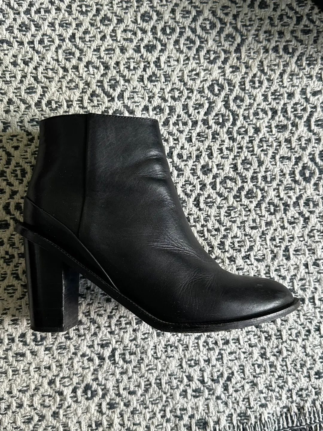 Jil Sander Nixo Black Leather Ankle Boots Size 6.5-7 (*narrow) image indicator(10)