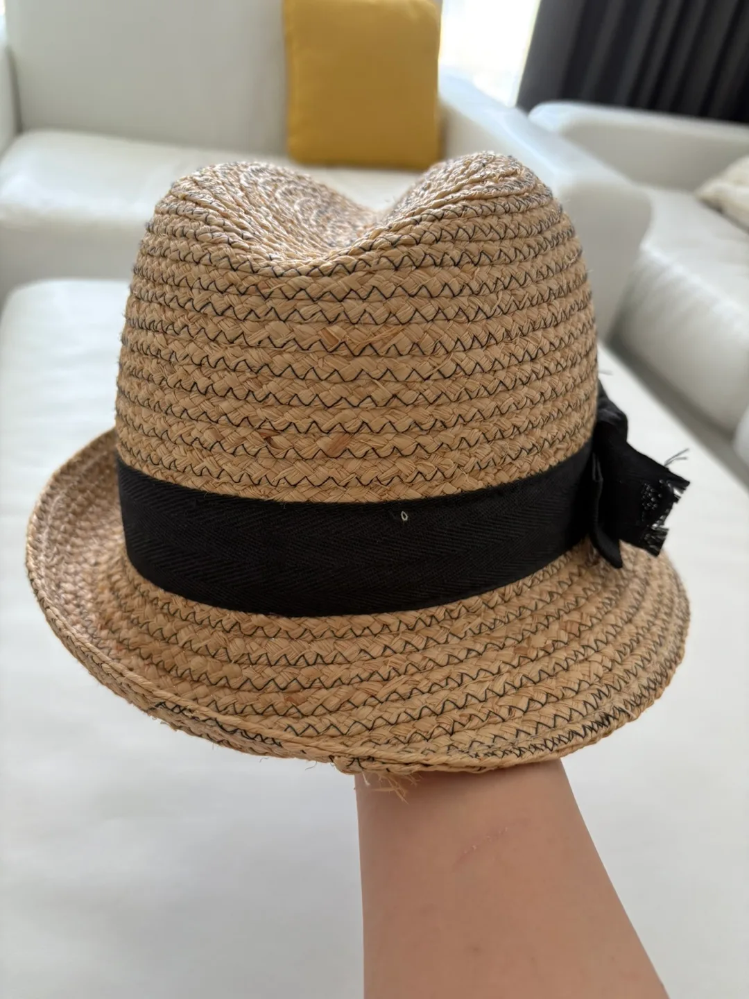 Gap Straw Fedora Hat - Size M/L thumbnail
