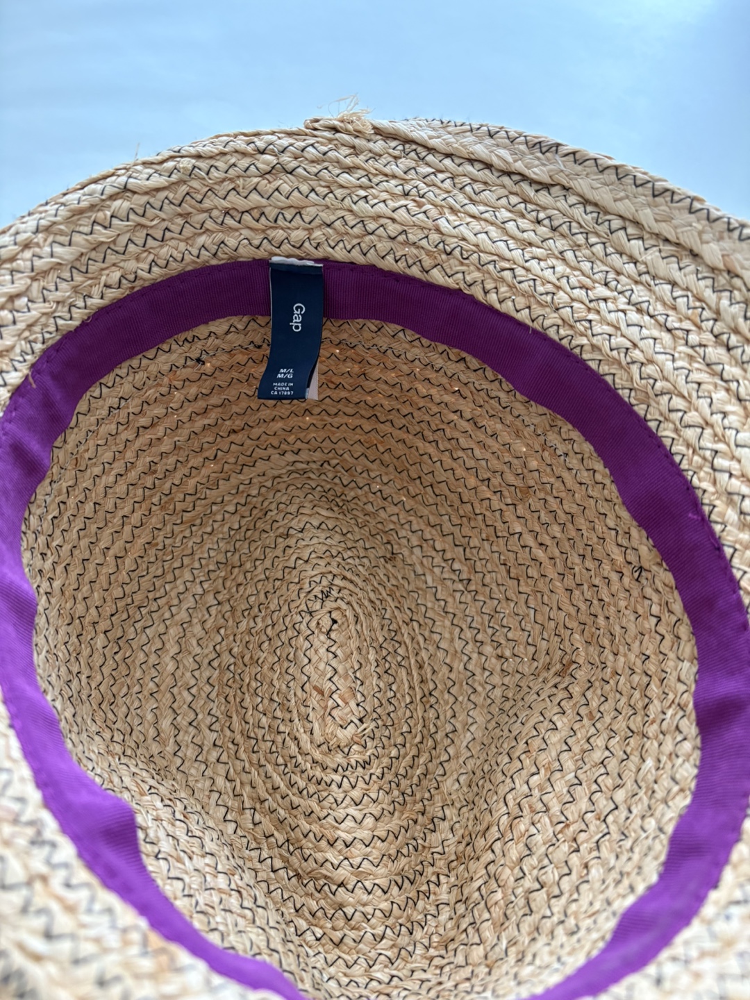 Gap Straw Fedora Hat - Size M/L - photo 4