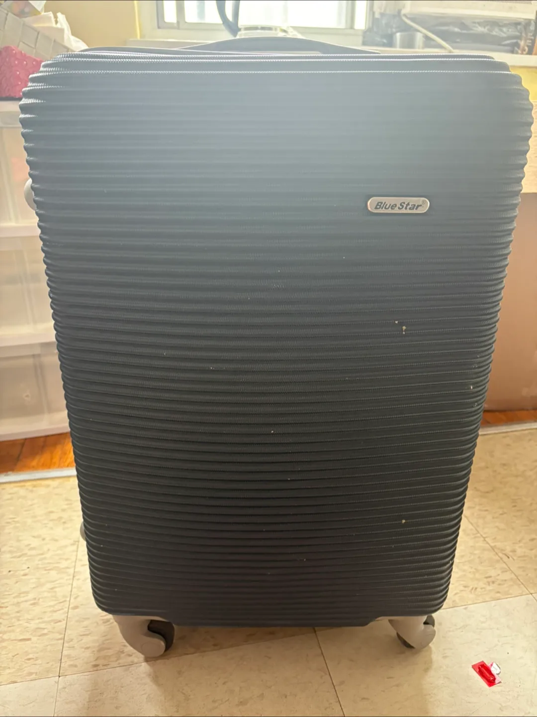 Blue Star Black Luggage Suitcase thumbnail