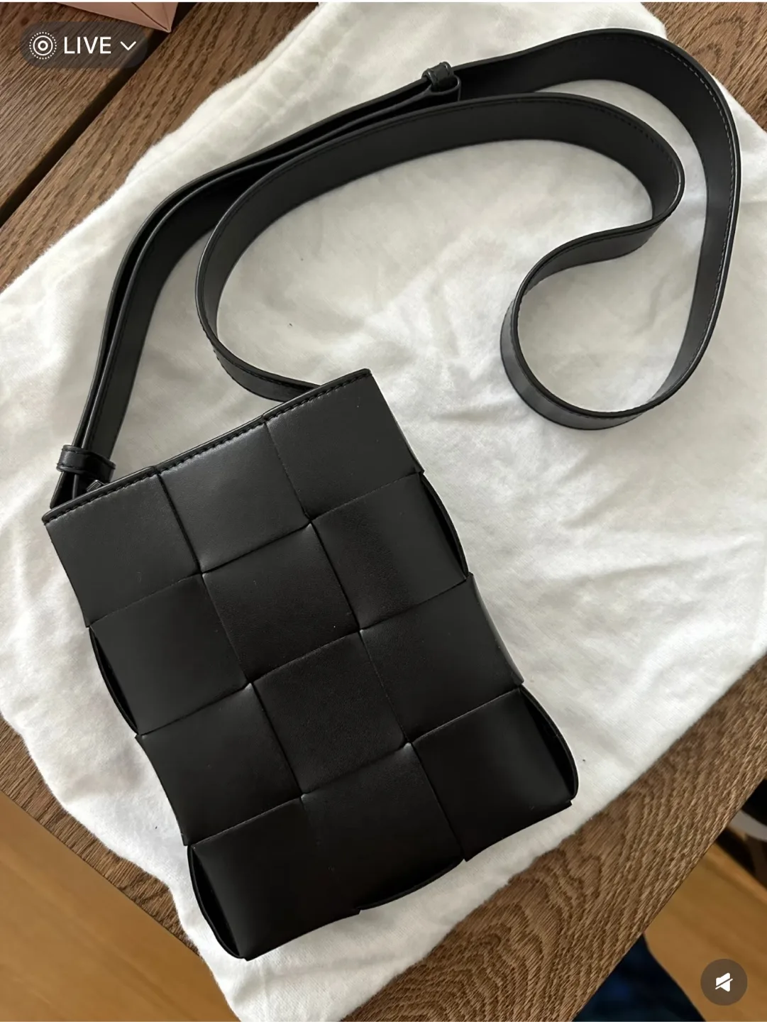 Bottega Veneta Cassette Crossbody Bag - Black