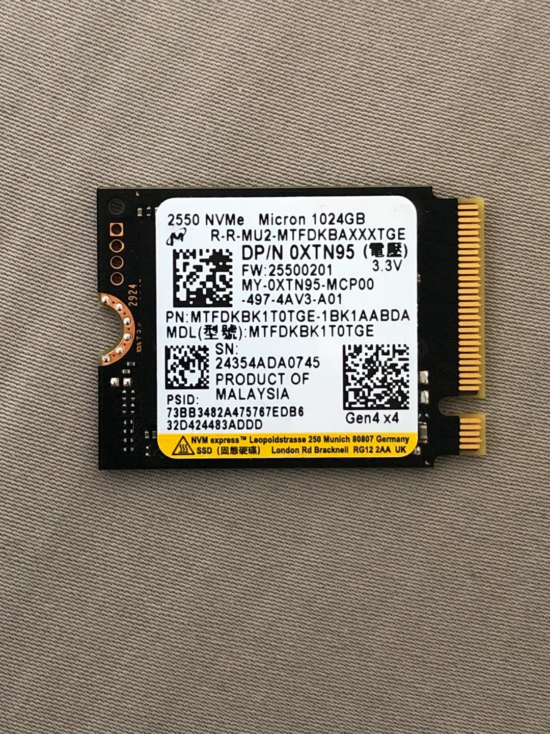 1TB NVMe PCIe Gen4 thumbnail