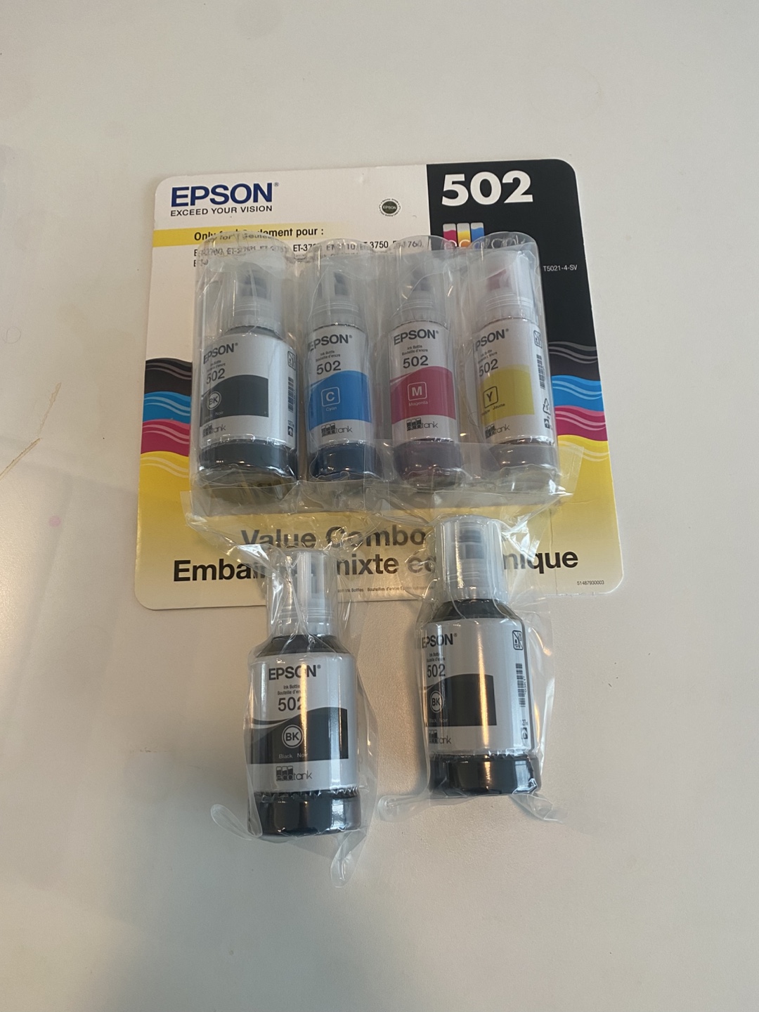 Epson 502 Ink Bottle Set - New - photo 2
