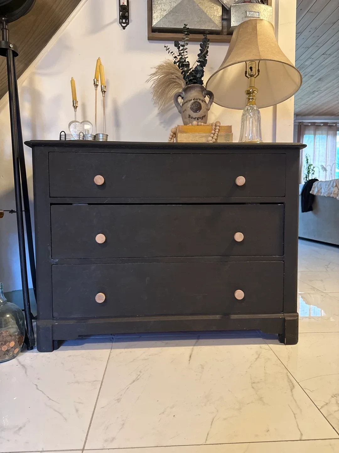 Black 3-Drawer Dresser thumbnail