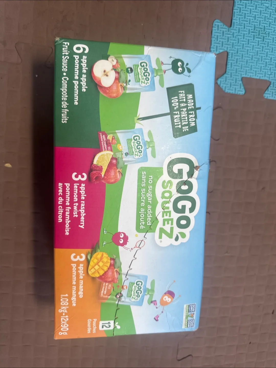 GoGo squeeZ Variety Pack - 12 Pouches thumbnail