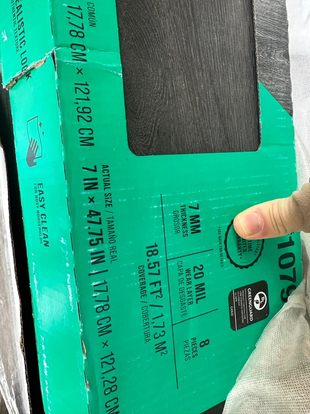 Stainmaster Obsidian Brown Oak Vinyl Plank Flooring thumbnail