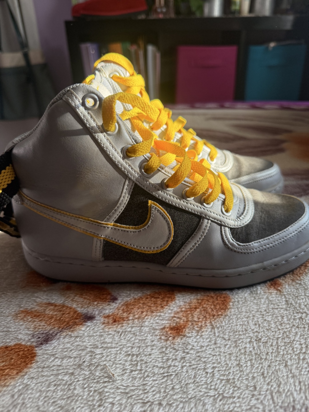 Nike High Top Sneakers - Gray & Yellow - photo 4
