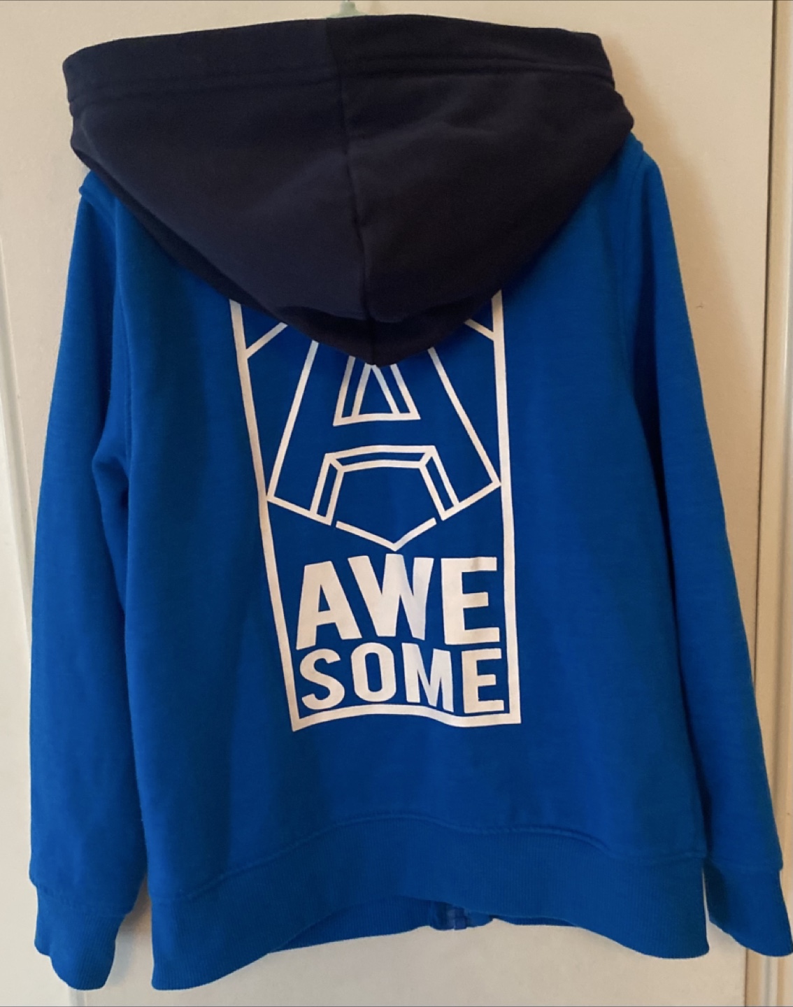 Boys Zip-Up Hoodie (Awesome) - (Small 6)