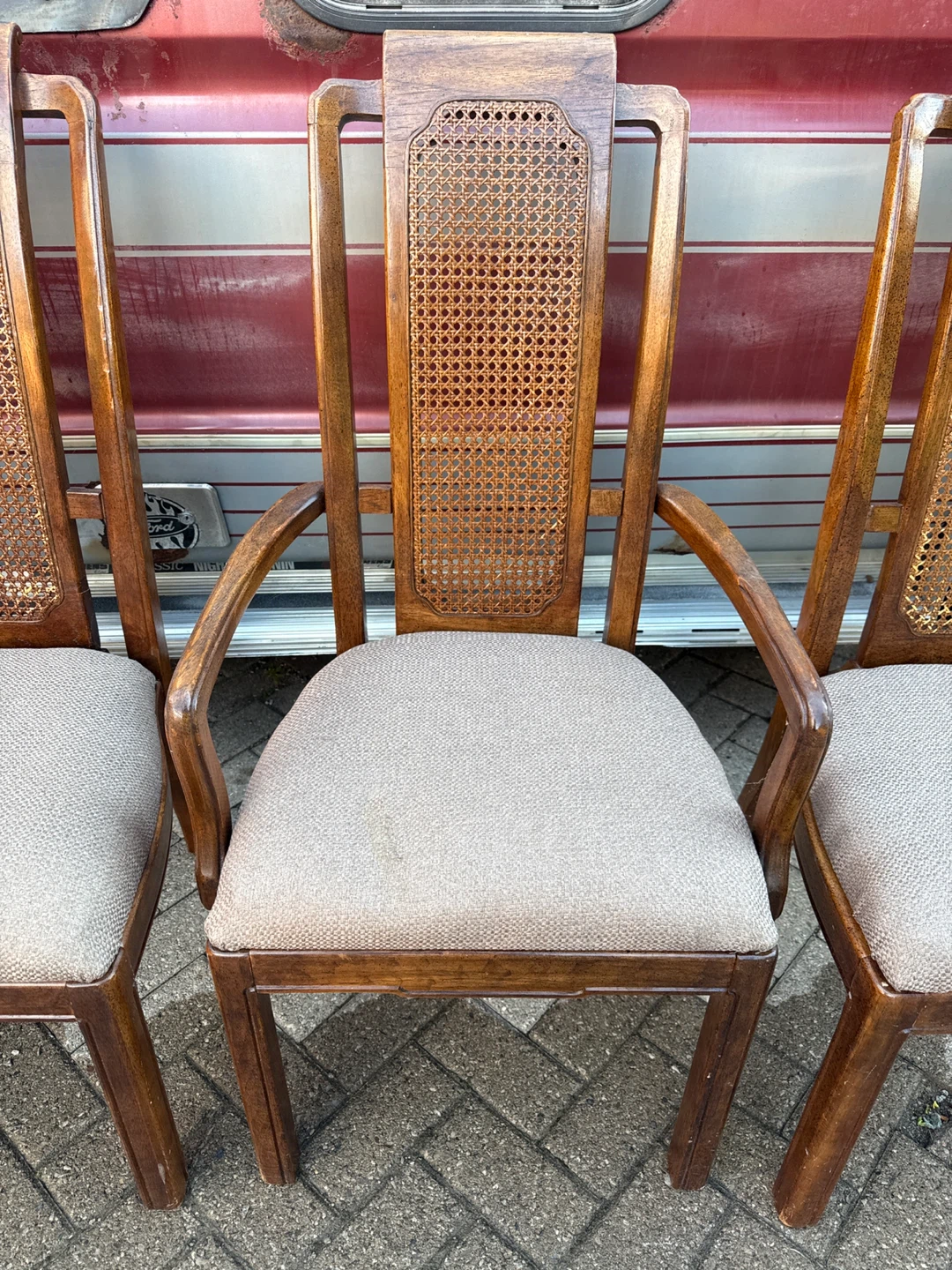 Set of 6 Vintage Dining Chairs - photo 2