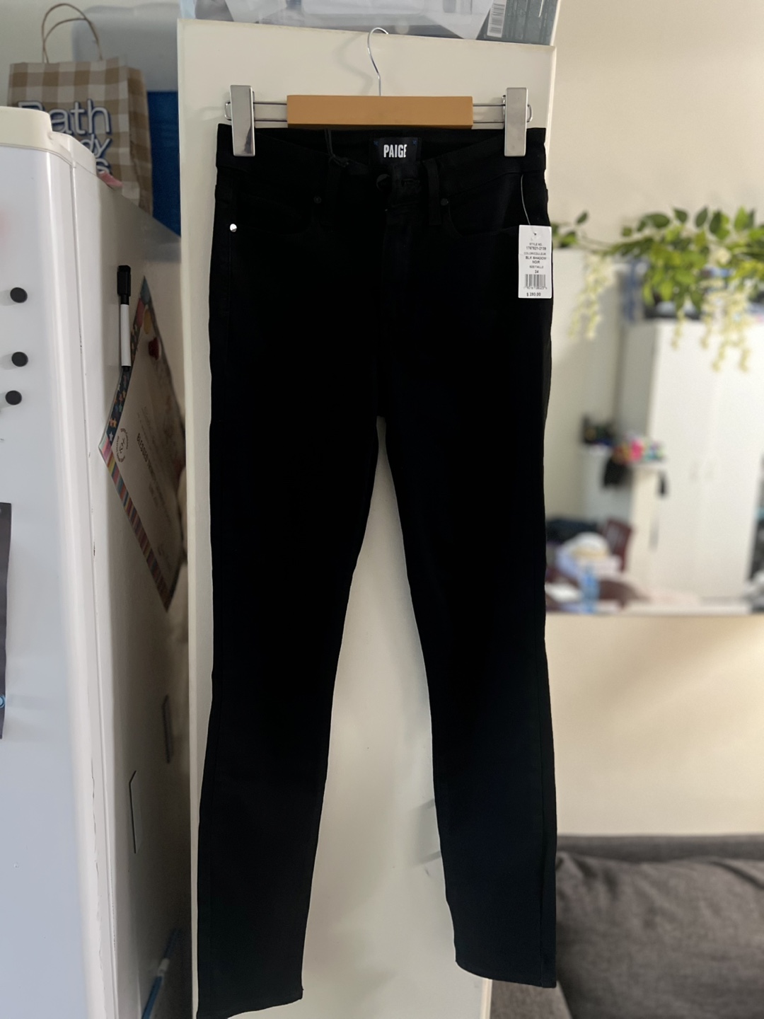 Paige Transcend Black Jeans - Size 24 - photo 2