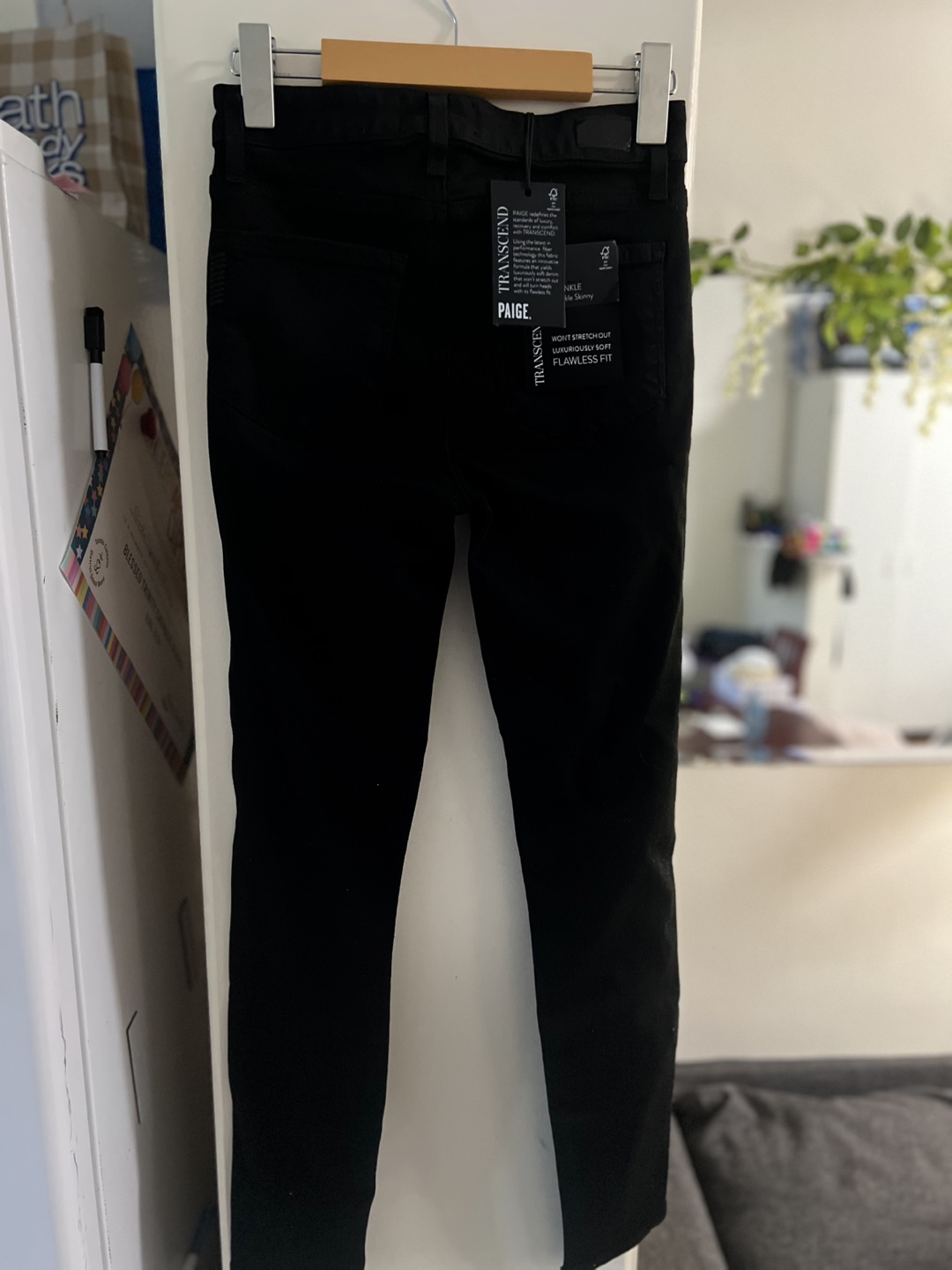 Paige Transcend Black Jeans - Size 24