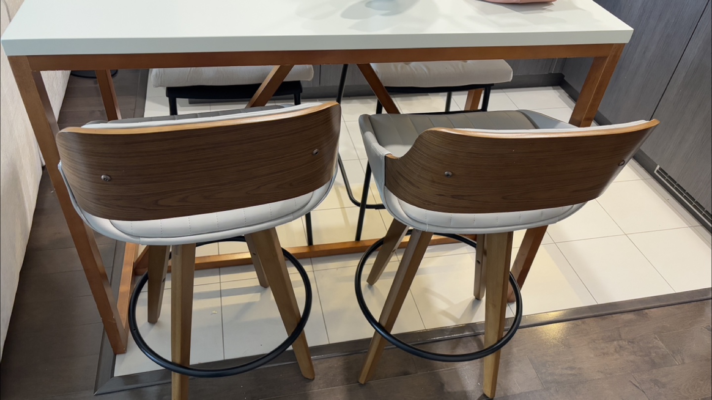 Set of Two Swivel Bar Stools - photo 3