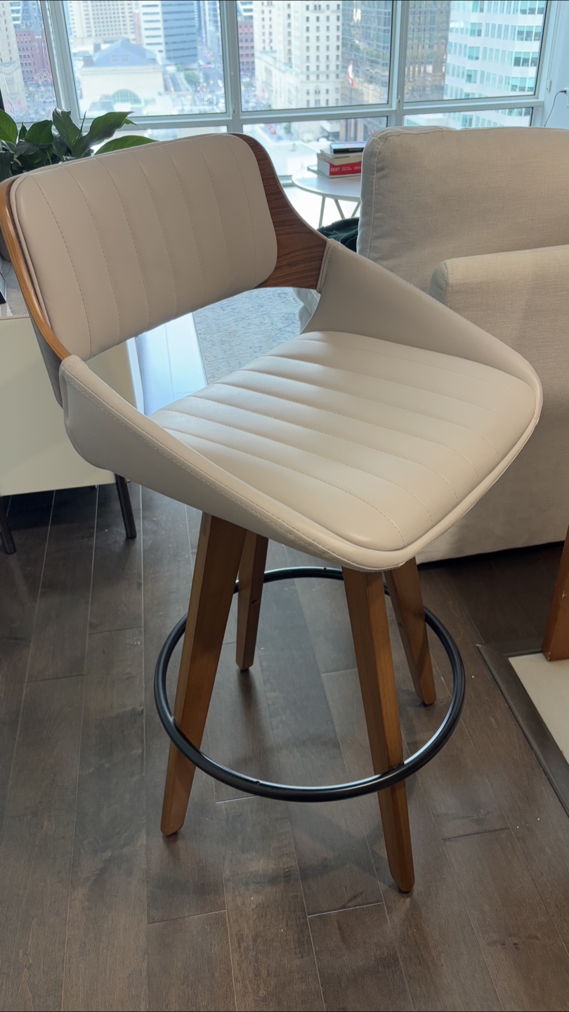 Set of Two Swivel Bar Stools