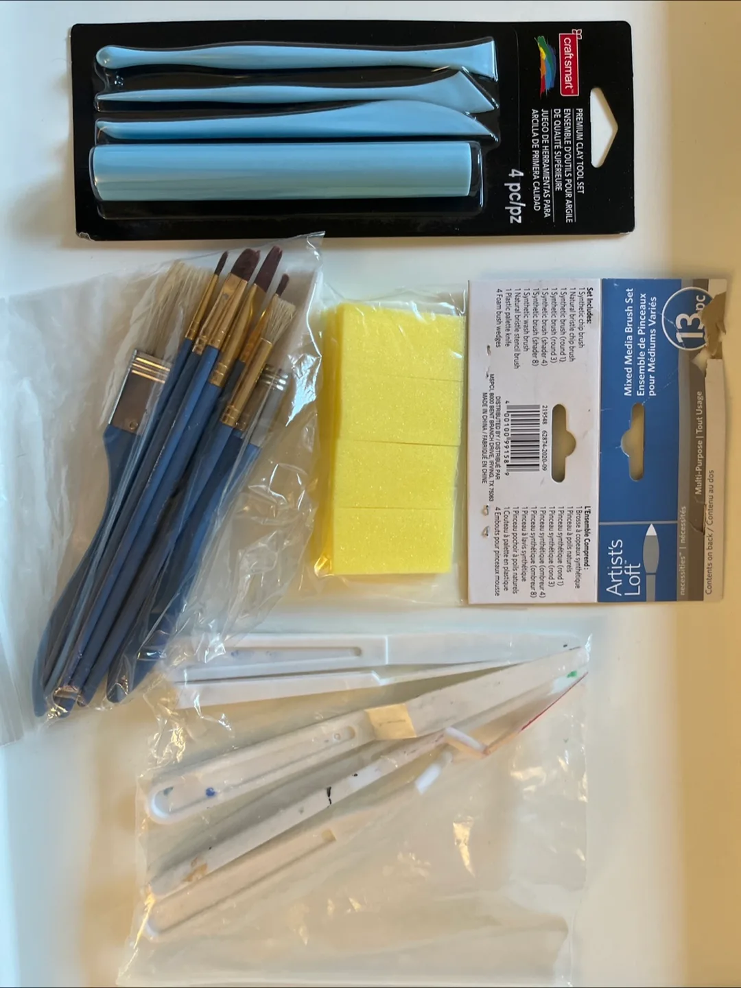 Artist's Loft Mixed Media Brush Set & Craft Smart Clay Tools thumbnail