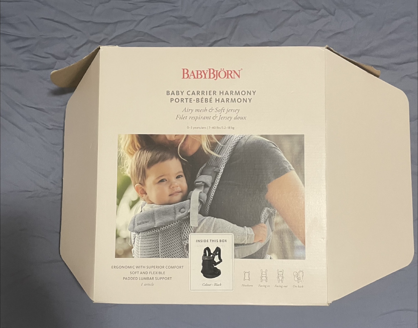 BabyBjorn Baby Carrier Harmony - Black - photo 3