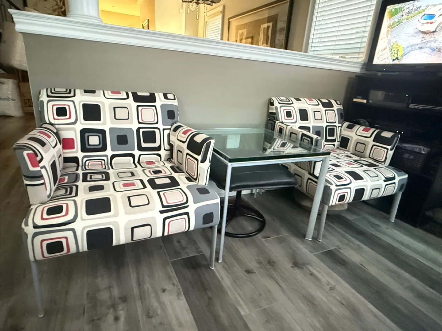 Patterned Accent Chairs - Set of 2