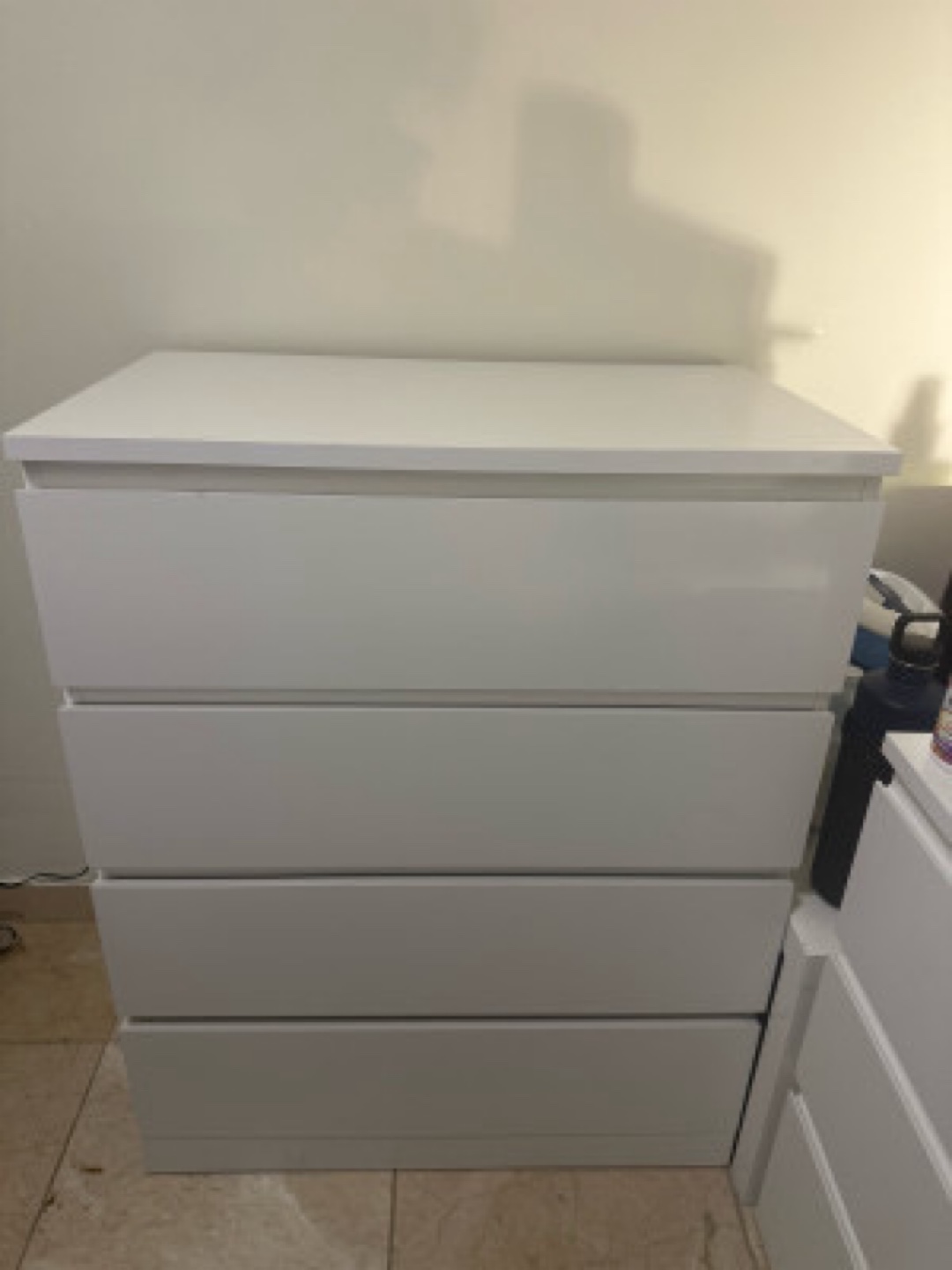 White IKEA Malm Dresser