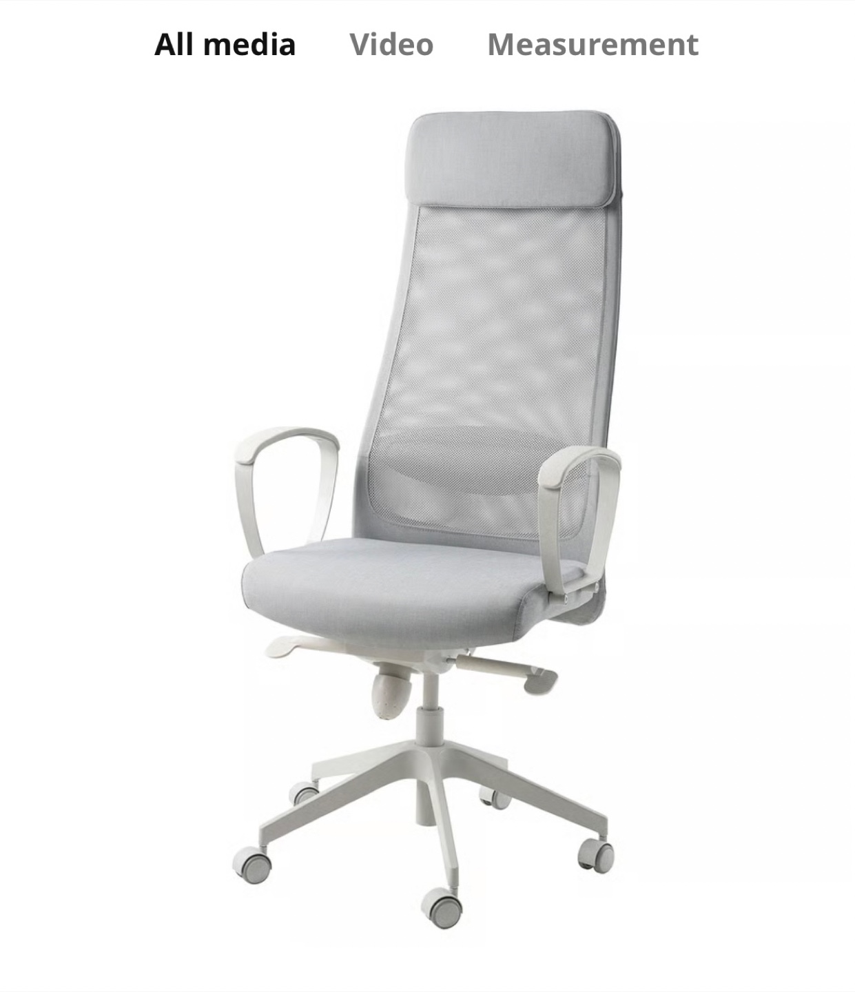 IKEA Markus Office Chair - Light Grey - photo 3