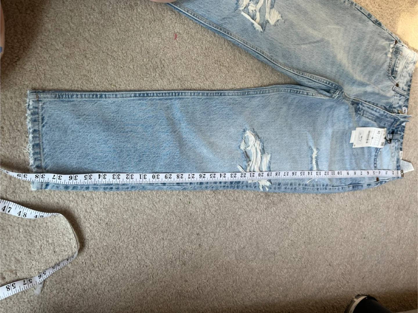 Zara Mom Fit Ripped Jeans - Size 40 - photo 5