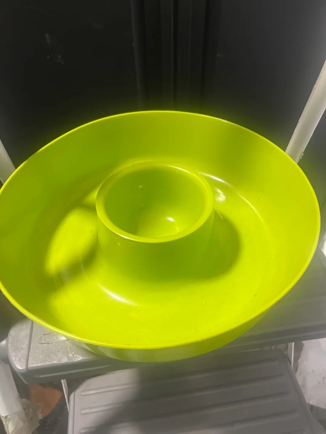 Round Chip N Dip Serving Platter - Green thumbnail