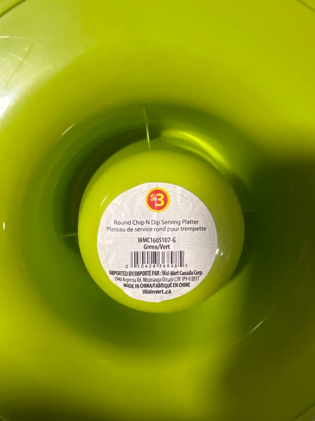 Round Chip N Dip Serving Platter - Green image indicator(3)