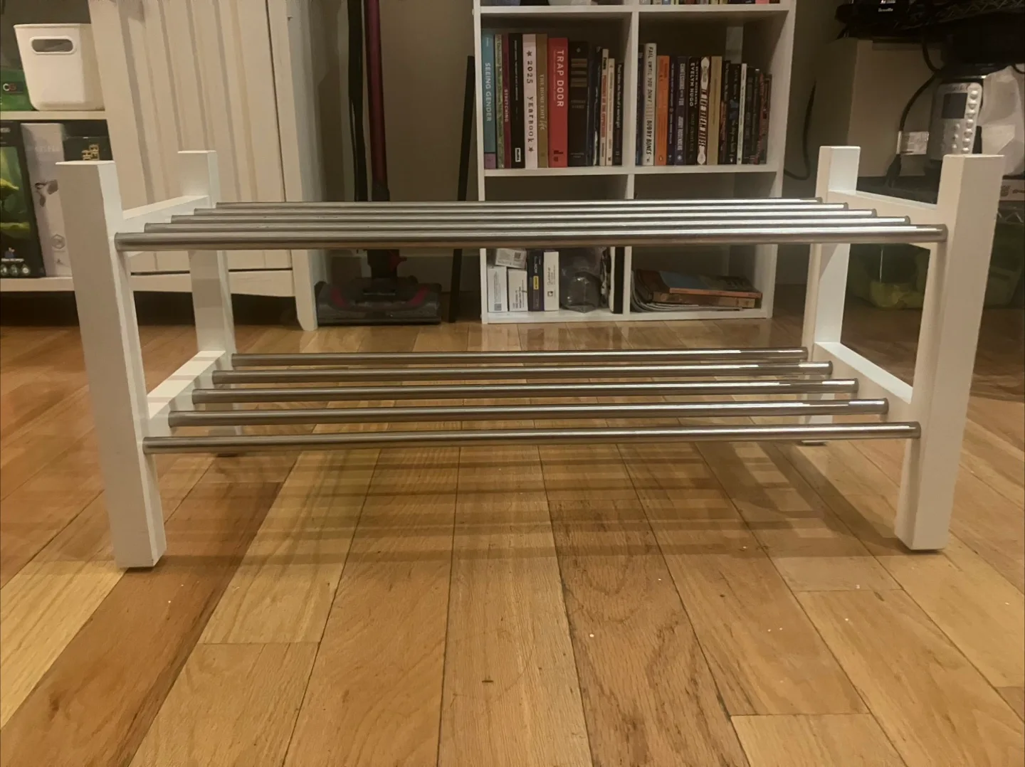 white shoe rack thumbnail
