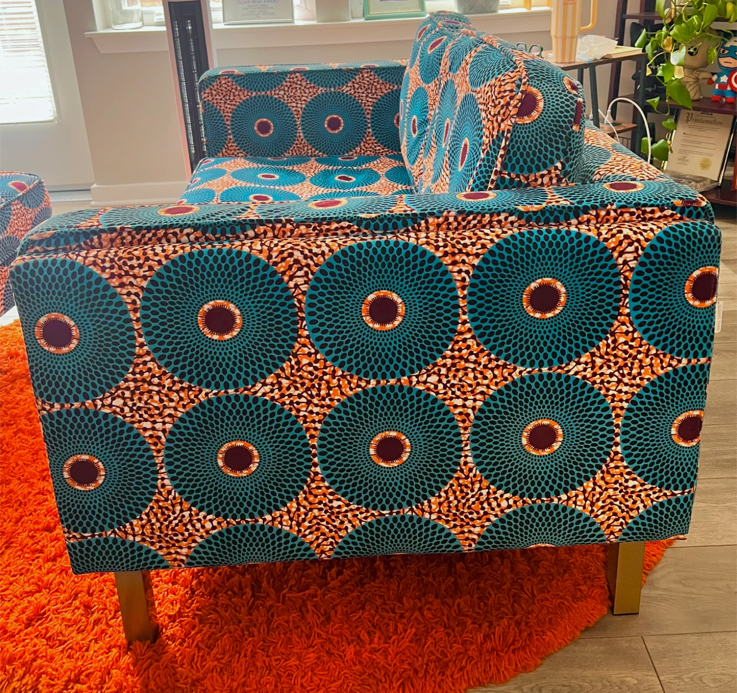 Albany Park Patterned Loveseat and Ottoman Set - photo 3