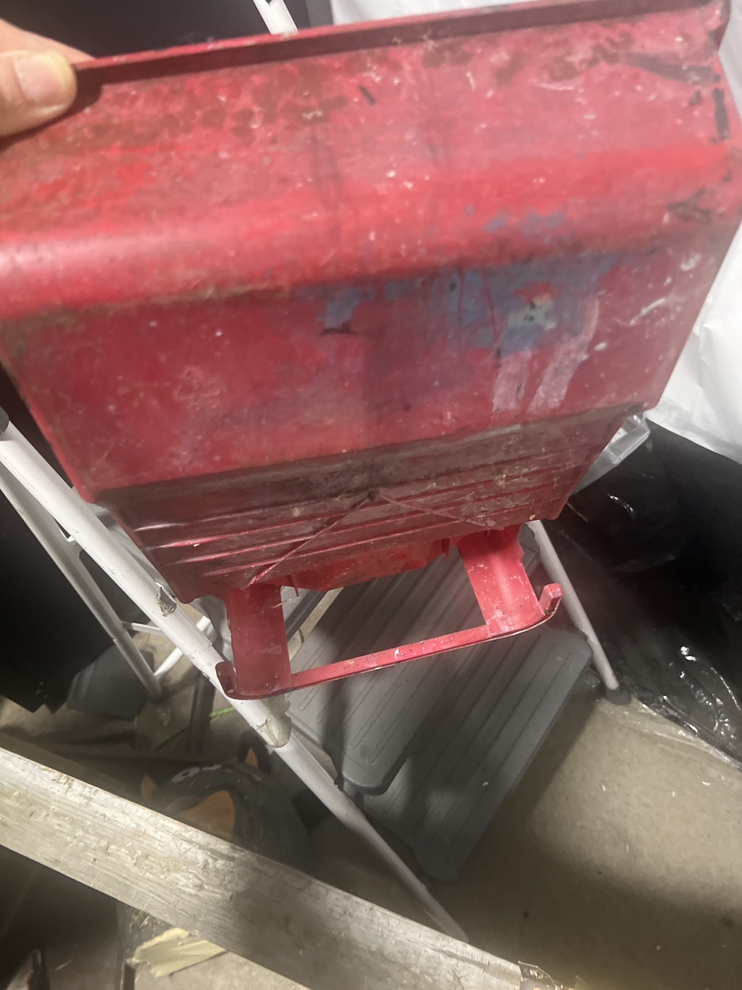 Used Red Paint Tray - photo 3