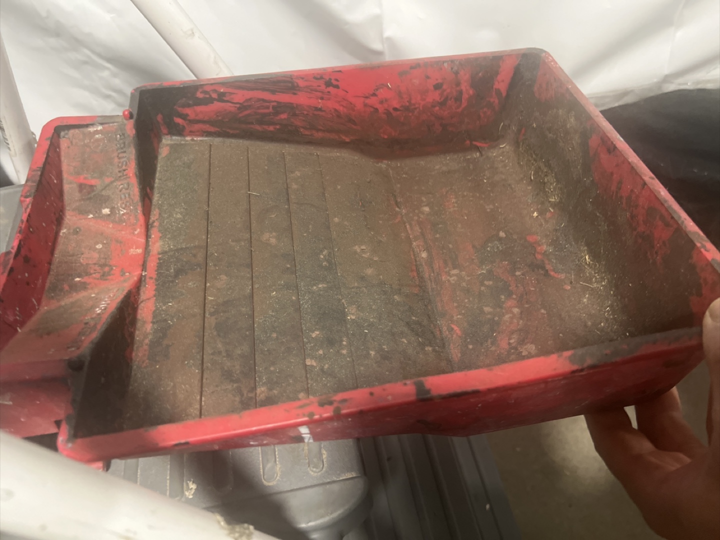 Used Red Paint Tray - photo 2
