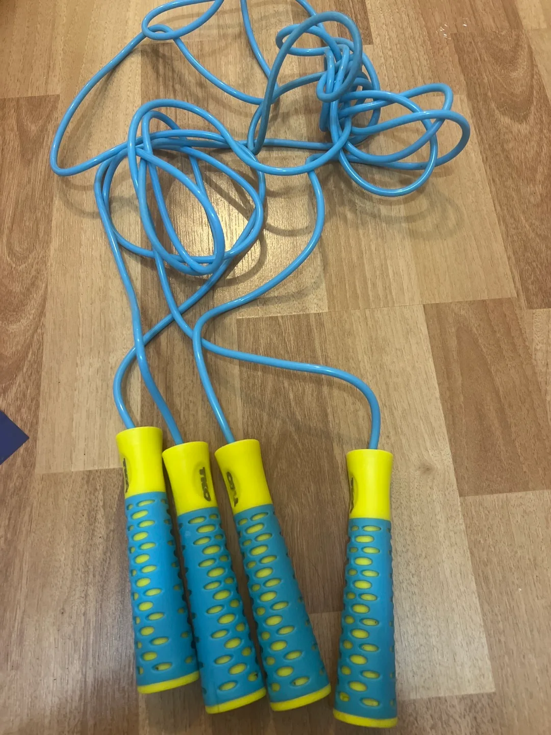2x TKO Jump Rope - Blue and Yellow thumbnail