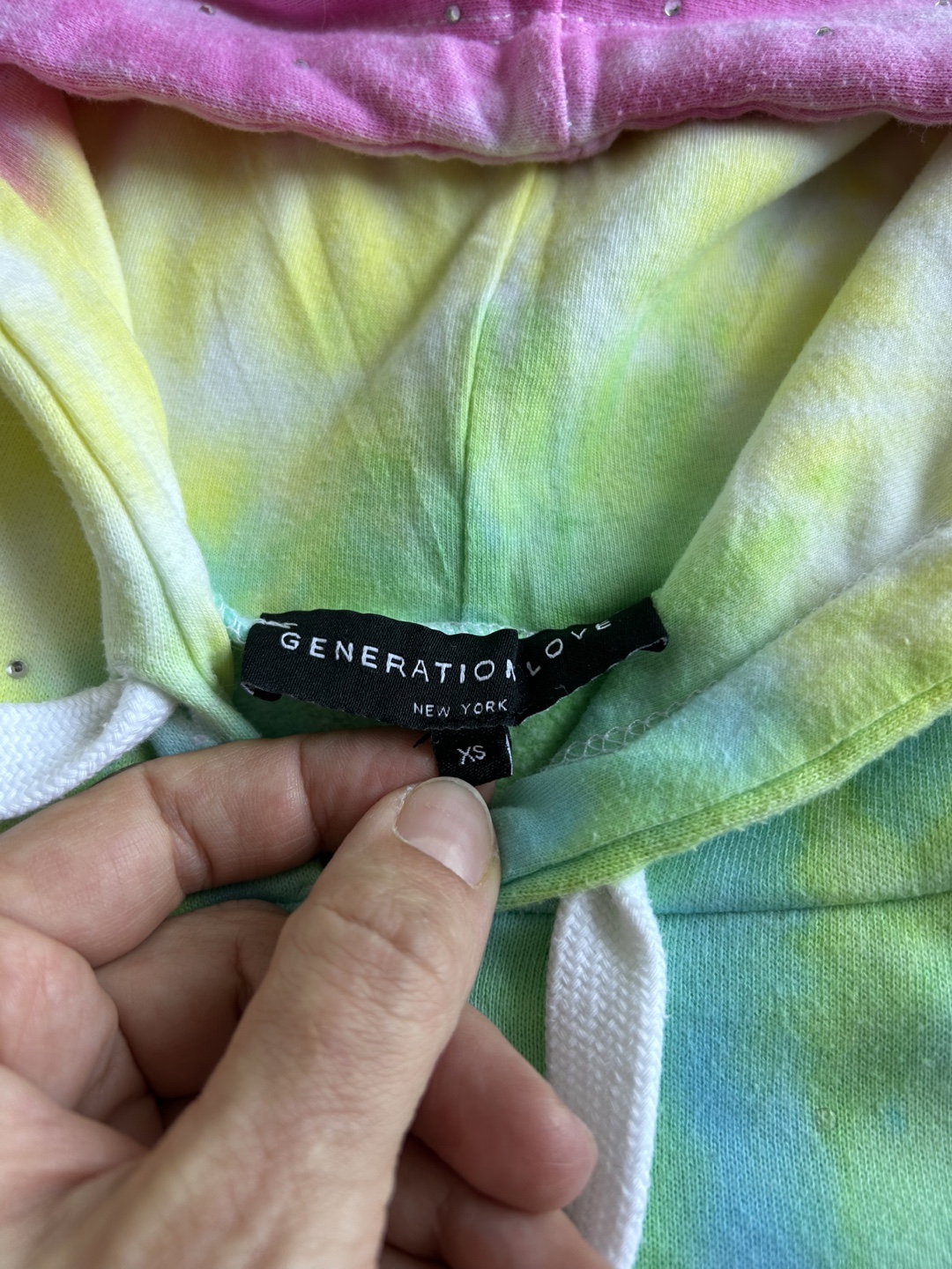 Generation Love Tie-Dye Hoodie - Size XS - photo 2