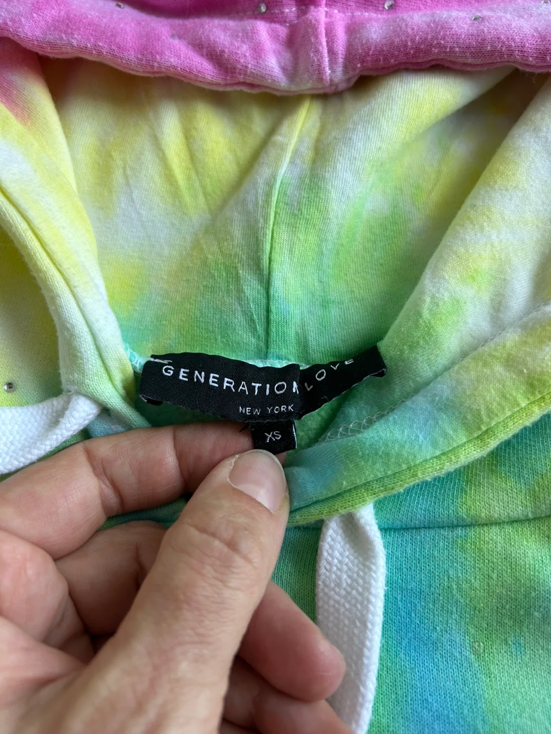 Generation Love Tie-Dye Hoodie - Size XS image indicator(2)