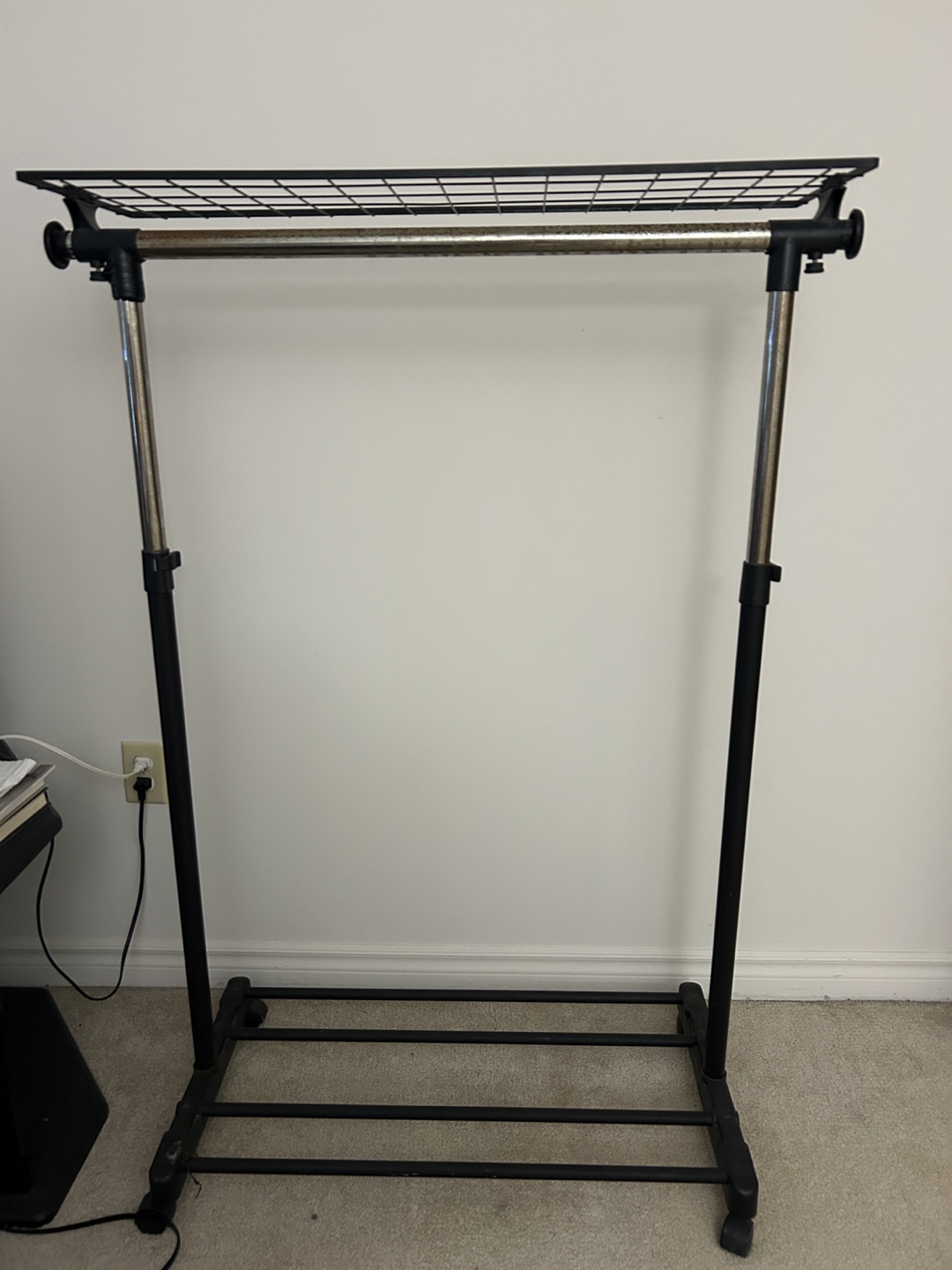 Clothes Rack - Black & Silver