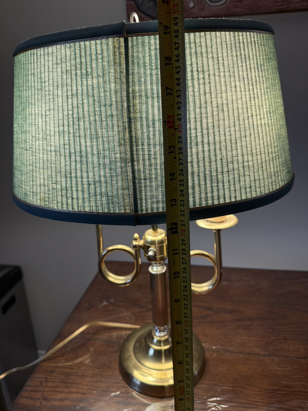 Green & Gold Accent Table Lamp - photo 5
