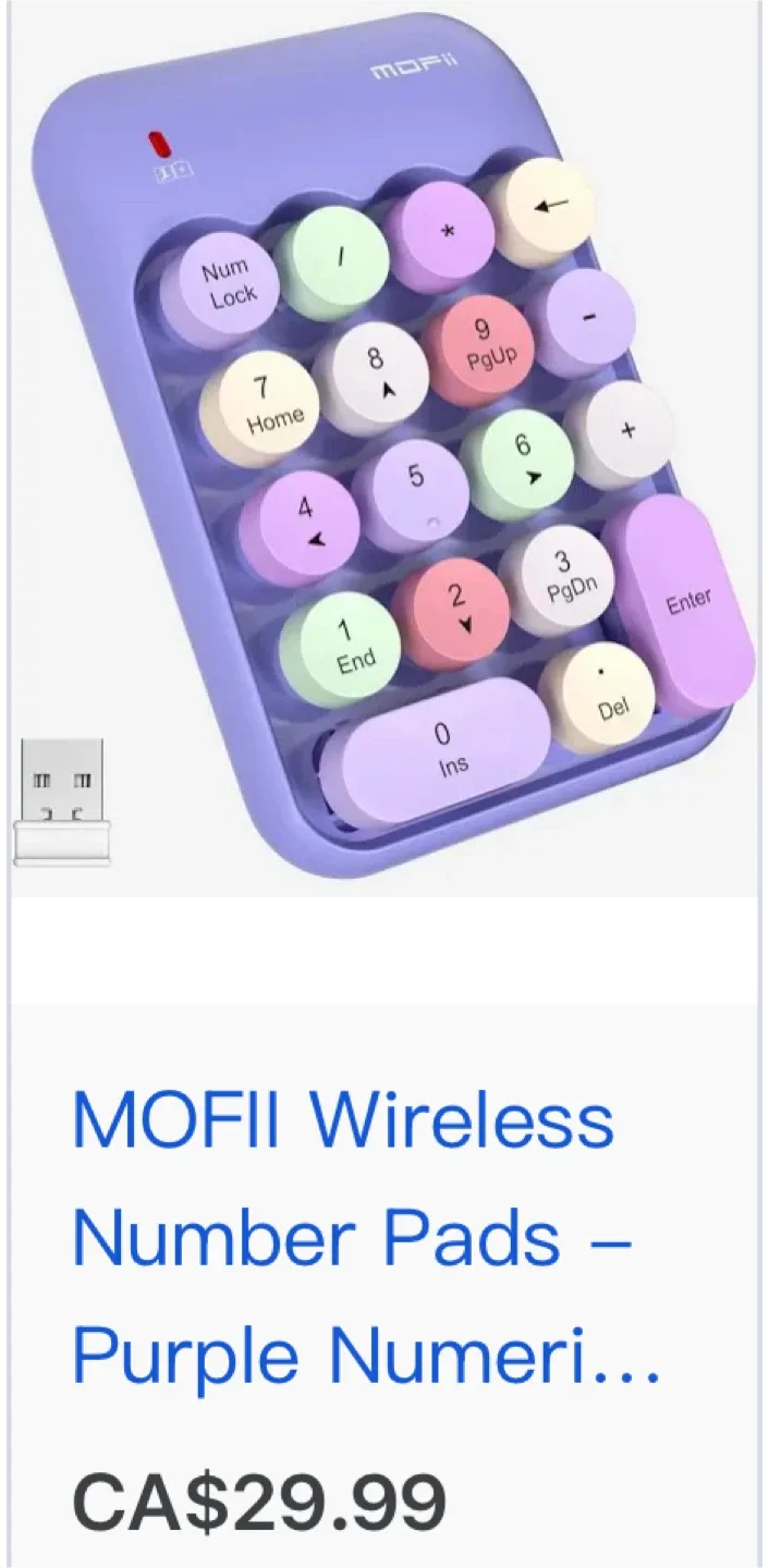 Brand New MOFii Wireless Number Pads thumbnail