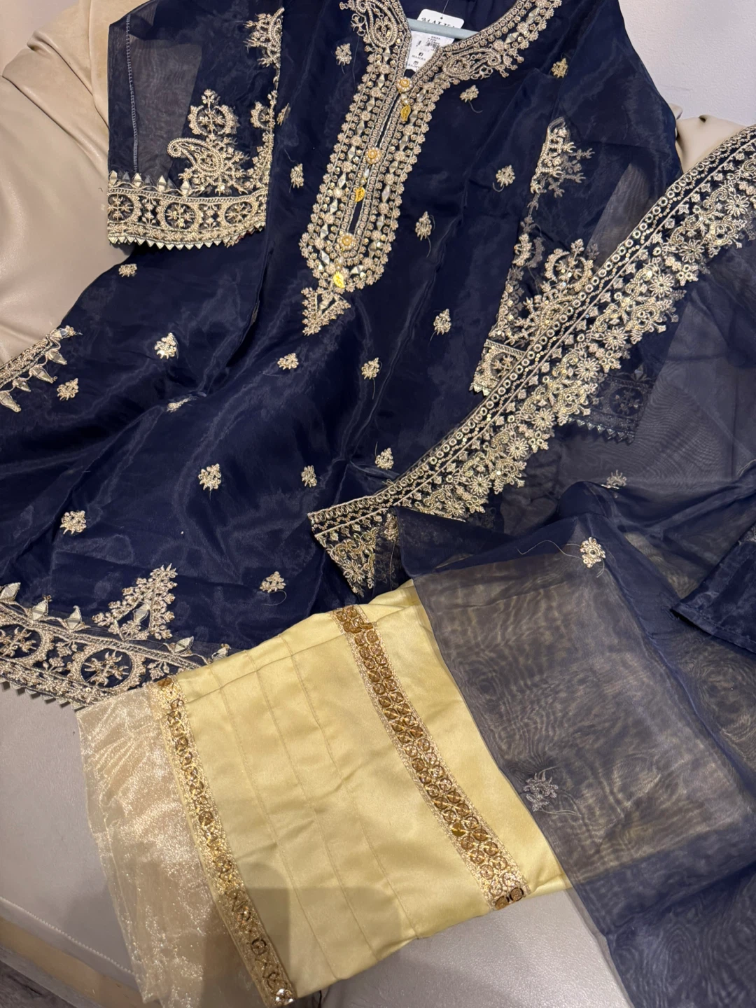 New Alka Designer Navy Blue Salwar Kameez - photo 3
