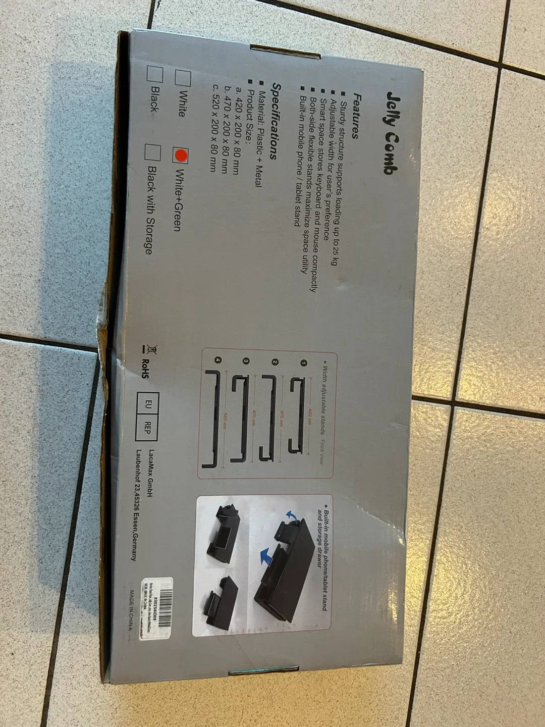 NEW! Jelly Comb Monitor Riser with Built in Tablet/Phone  Stand image indicator(2)