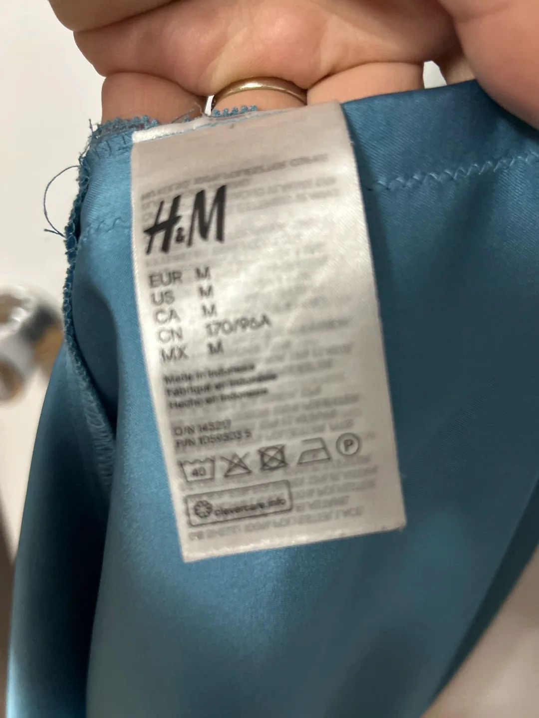 H&M Blue Slip Dress - Size M image indicator(2)