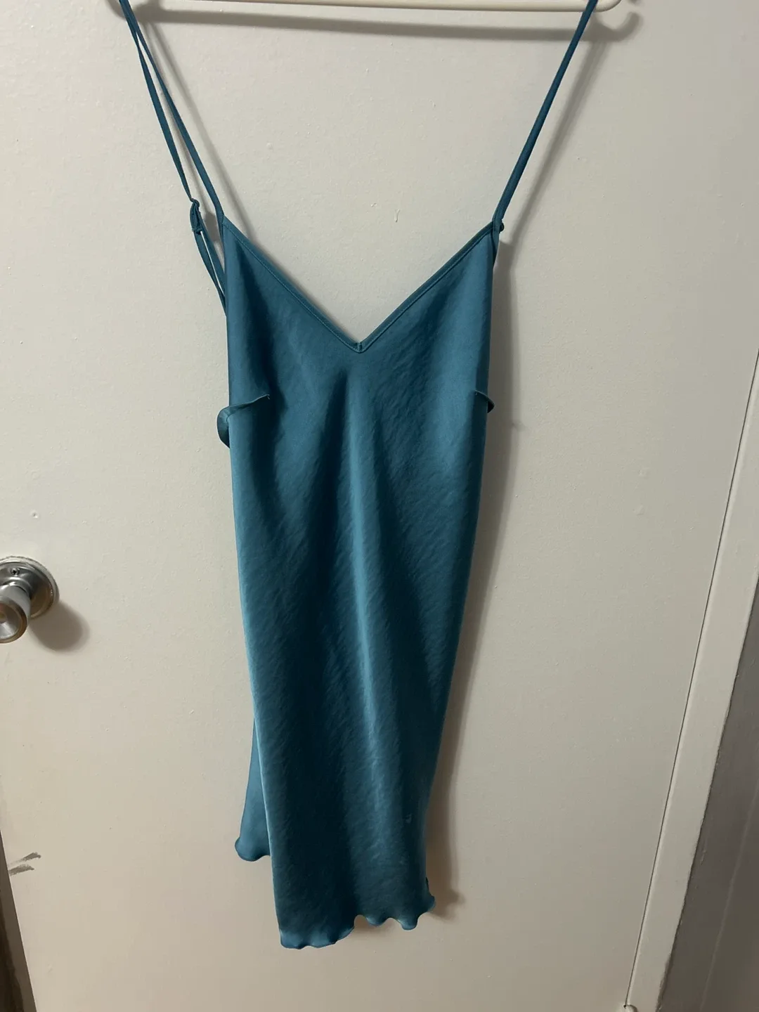 H&M Blue Slip Dress - Size M thumbnail